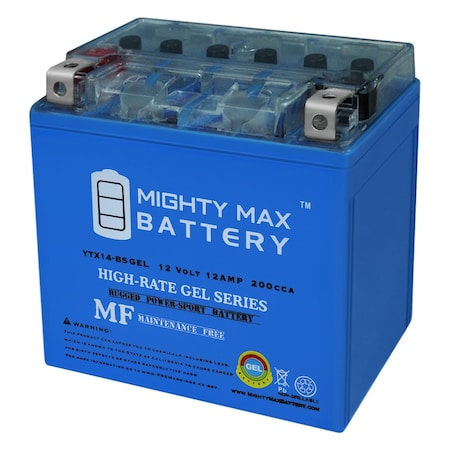 YTX14-BS GEL Replacement Battery For Moskee YTX14-BS